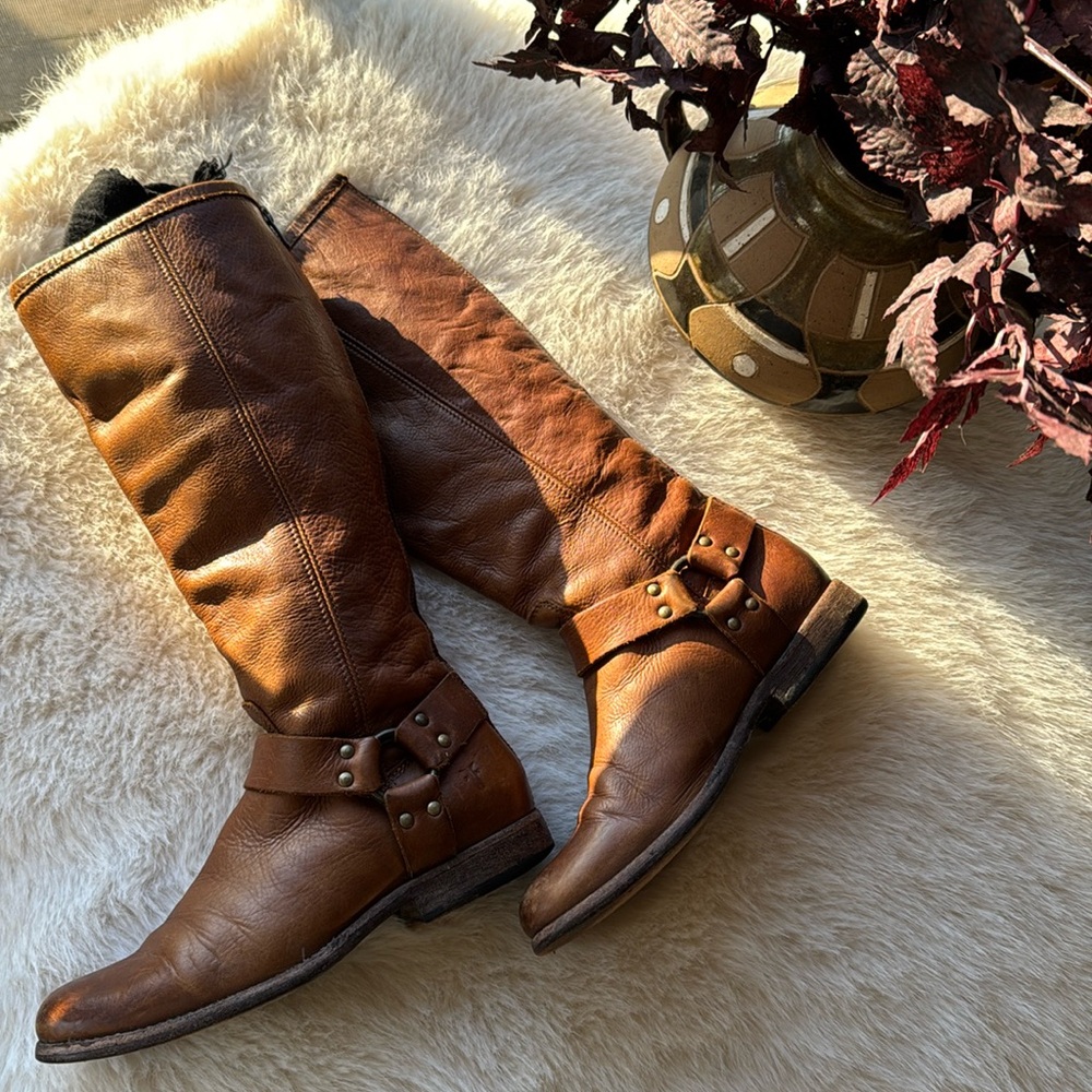 Frye Leather Calf Length Boots